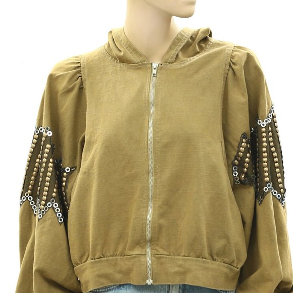 Free People 'Lil Baddie Sweatshirt Oversized Size Small - Picture 4 of 8